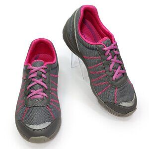 Vionic Shoes Women's Walking Sneakers Alliance Running Shoes Gray & Pink Size 8